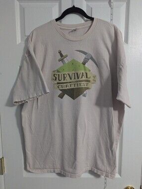 Survival of the Craftiest Short Sleeve Tee - Light Beige